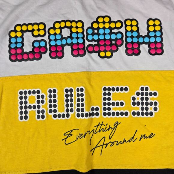 Studio 23 Concept Shirt Men’s XL White Cash Rules Graphic Tee Rap Y2K Streetwear - Picture 2 of 6